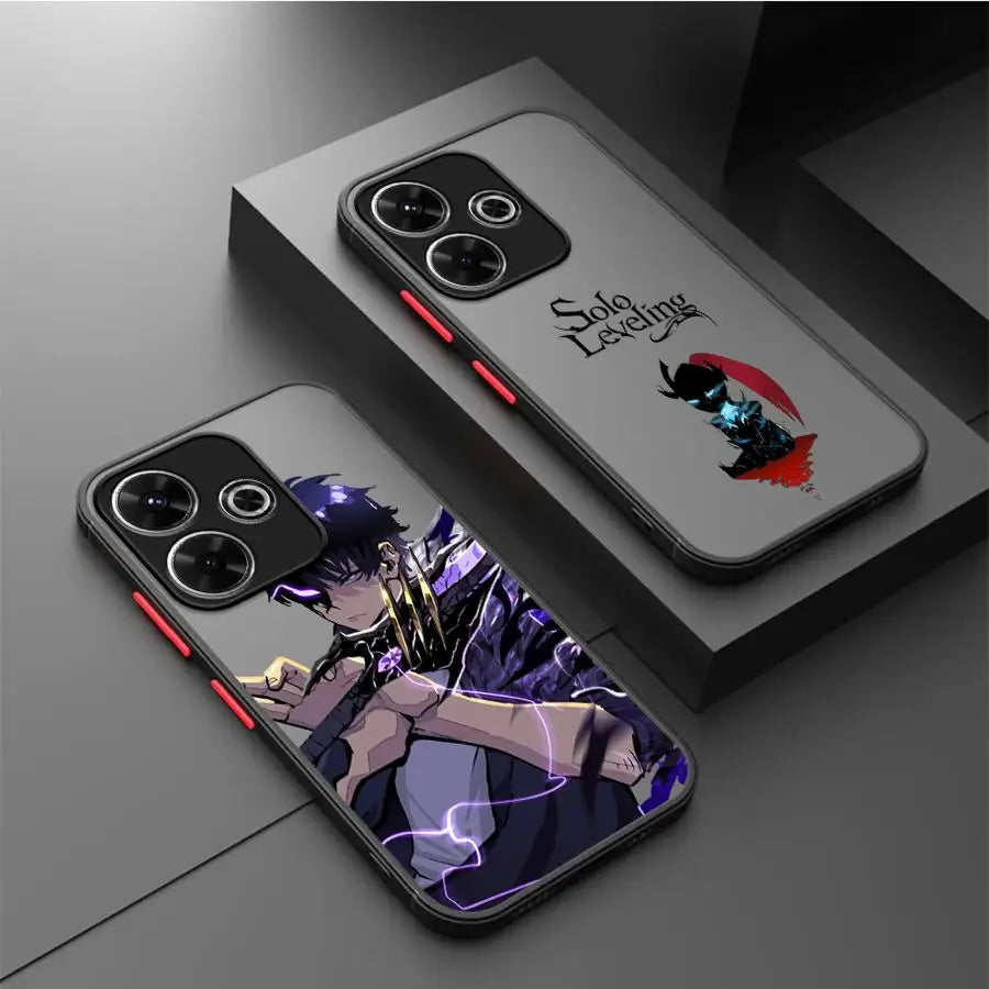 TPU Cover Phone Case for Xiaomi Redmi Note 8T 9S 11S 13 14 12 Pro Plus 7 12s 8 9 10 11 Pro 10S Anime S-Solo Levelings