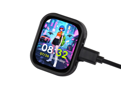 Waveshare ESP32-S3 2.06inch AMOLED Touch Watch Development Board, 32-bit LX7 Dual-core, Onboard Dual Digital Microphones Array