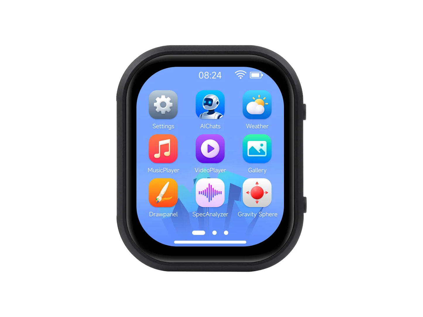 Waveshare ESP32-S3 2.06inch AMOLED Touch Watch Development Board, 32-bit LX7 Dual-core, Onboard Dual Digital Microphones Array