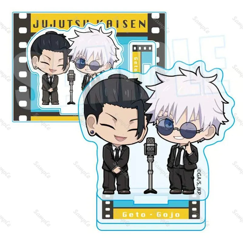 Jujutsu Japanese Anime Peripherals Q Version Gojo Satoru Acrylic Stand Collectible Desk Ornament Creative Birthday Gift for Boy
